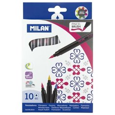 Фломастеры кисти 10цв Milan, 0612610