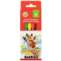 Фломастеры KOH-I-NOOR, SELFIES 6 цв., 1002/6 S KS 2 упаковки