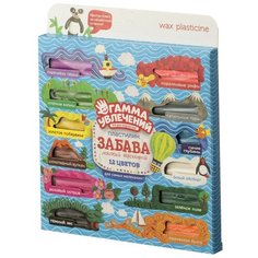 Пластилин Гамма увлечений Забава 12цв. 180г ПЗ18012С 2 упаковки