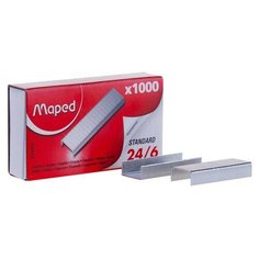 Скобы для степлера №24/6 Maped оцинкованные 1000 шт в уп 3 штуки