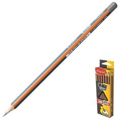 Карандаш чернографитный MAPED 850021 трехгранный HB, б/ласт. 4 штуки