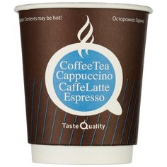 Стакан одноразовый бум двухслойный d-80мм 250мл Taste Quality (25шт/уп)