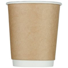 Стакан одноразовый бум двухслойный d-80мм 250мл коричневый (25шт/уп) Комус