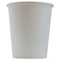 Стакан одноразовый бум 1-сл. d-80мм 250мл белый комус 50шт/уп