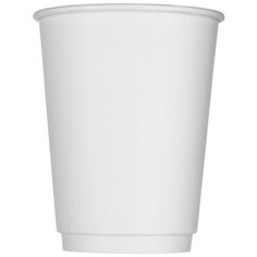 Стакан одноразовый бум 2-сл. d-90мм 300мл белый комус (25шт/уп)