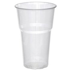 Стакан одноразовый 500мл прозр., для хол/гор. бюджет, комус ПП 50шт/уп