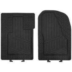 Коврики в салон универсальные, 1-й ряд, 2 шт. (противоскользящие шипы, повышенная износостойкость, ПУ) Element
