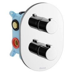 Встраиваемый термостатический смеситель Ravak Chrome CR 067.00 3 вывода X070075