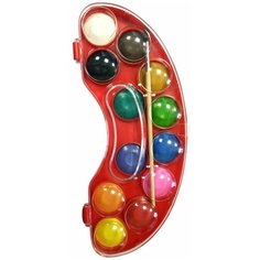 Краски акварельные Magtaller AKVARELLI PROFI , 12цветов, крышка-палитра, кисть, европодвес