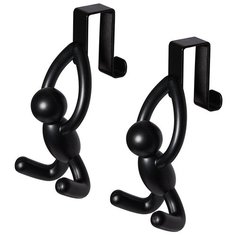 Набор из 2 надверных крючков buddy черный Umbra