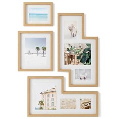 Набор из 4 фоторамок mingle gallery дерево Umbra