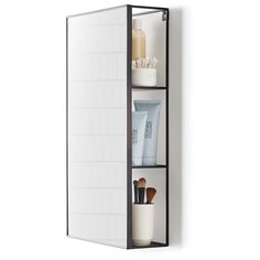 Настенное зеркало cubiko чёрное Umbra
