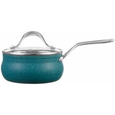 Ковш с антипригарным покрытием со стеклянной крышкой, 16см TAVOLONE Emerald (406-147)