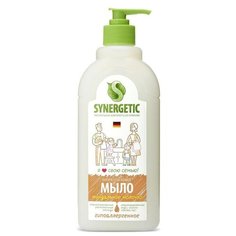 Мыло жидкое Synergetic Миндальное молочко 500мл с дозатором
