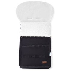 Конверт-мешок Nuovita Alpino Bianco меховой 85 см nero/черный