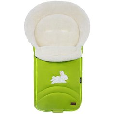 Конверт-мешок Nuovita Tundra Bianco меховой 90 см салатовый