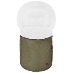 Конверт-мешок Nuovita Polare Bianco меховой 90 см хаки