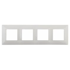 14-5004-01 ЭРА Рамка на 4 поста, Эра Elegance, белый (10/100/1200) ERA