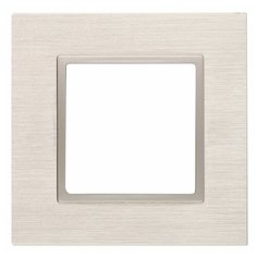 14-5201-04 ЭРА Рамка на 1 пост, металл, Эра Elegance, шампань+шамп (10/50/1800) ERA