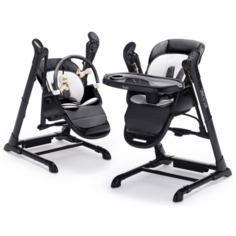 Стульчик для кормления Nuovita Unico Lux 3в1, Nero (Nero/Черный)