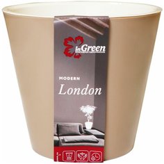 Кашпо InGreen London ING6207, 16л, 33х30.5 см молочный шоколад