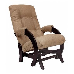 Кресло-качалка Комфорт Модель 68 размер: 60х89 см, обивка: ткань, цвет: венге/бежевый Malta 03 A Komfort