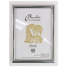 Рамка пластиковая 15Х21, Зебра, 513 серебристый