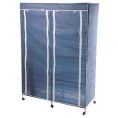 HOMSU Тканевый шкаф для одежды 120х50х175 см синий