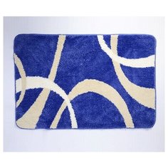 Коврик для ванной комнаты WasserKRAFT Rhein 90x60 Синий BM-6205