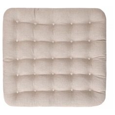 Подушка на стул из рогожки с лузгой гречихи, 40х40 см Kilux