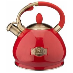 Чайник из нержавеющей стали Kelli KL-4546 3 л (красный)