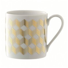 Чашка signature chevron 0,34 л золото Lsa