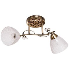 ЭкономСвет Люстра ЭкономСвет "1545YXx2". Античная бронза+коричневый