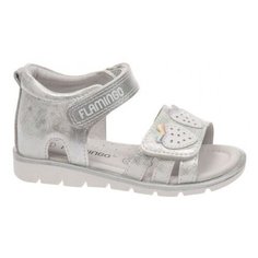 Босоножки Flamingo размер 25, серебристый