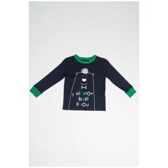 Лонгслив artie, размер 68, синий/зеленый