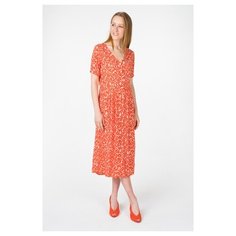 Платье Blend She 20203266 женское Цвет Красный Cherry Tomato26006 Цветы р-р 46 M