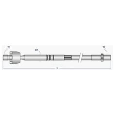 Re-Ax-0589_тяга Рулевая! С Г/У Smi Renault Clio/Kangoo 99-01 Moog арт. RE-AX-0589