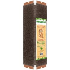 Когтеточка Homecat Венге угловая с кошачьей мятой для кошек (65 х 25 см)