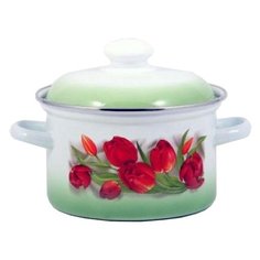 Кастрюля Лысьвенские эмали С-1615АП2, 4.5 л, ласковый май