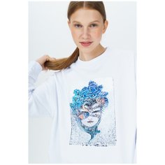 Свитшот Tom Farr, размер S, слоновая кость, молочный