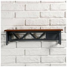 Полка «Loft», орех, 49 x 14 x 14 см Вселенная Порядка