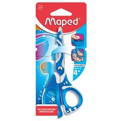 Ножницы детские Maped "Zenoa Fit", 13см, прорезиненные ручки, асимметричные