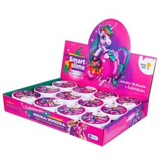 Слайм Genio Kids "Мялка-жмялка. Искристая", с блестками, ассорти, 2 дизайна, дисплей, 72 штуки в упаковке