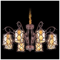 Reluce Люстра Reluce "10003x8". Коричневый