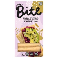 Хлебцы кукурузно-рисовые Bite с морской солью,без глютена,натуральные, 150г 2 шт.