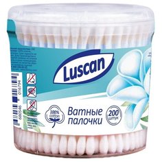 Палочки ватные Luscan стакан 200шт/уп 6 шт.