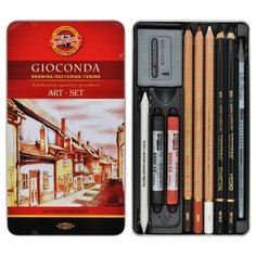 Набор графических материалов GIOCONDA 8890, 10предм, мет. 8890000001PLRU(Д)