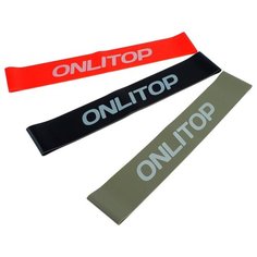 Набор из 3 фитнес резинок 30 х 5 см, нагрузка 10, 14, 22 кг, цвета микс Noname