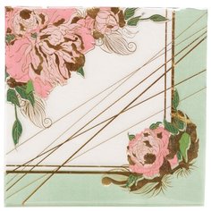 Салфетки одноразов.двухслойные Пионы 33см 6шт/G,1502-4510 2 шт. Веселая Затея
