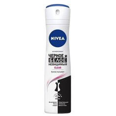 Дезодорант-антиперспирант NIVEA Невидимая защита ч/б спрей Clear жен 130 г